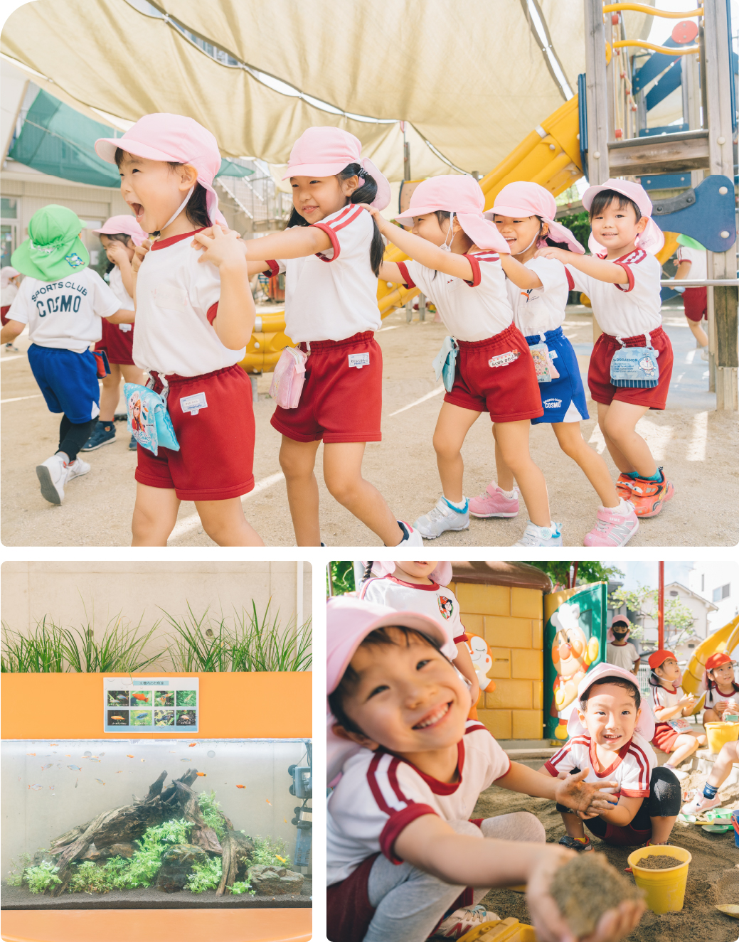 屋根のある園庭